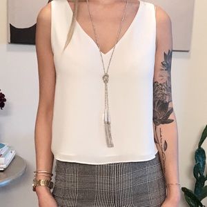 *NWT* Kendra Scott Phara Lariat Necklace in Silver